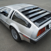 Elektroumbau DeLorean Ansicht schräg von hinten